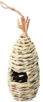 Гнездо-домик для птиц из луговых трав "Скворечник ", d85x200/240мм, серия NATURAL, Triol 52011013