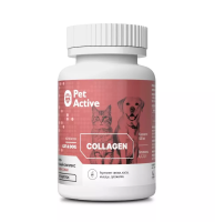 Пет Актив витаминно-минеральный комплекс COLLAGEN для кошек и собак Коллаген 100таб