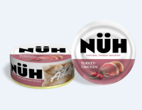 Нюх консервы для кошек беззерновые Индейка и цыплёнок паштет 100г [уценка]