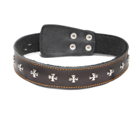 Ошейник кожаный на синтепоне "Орден", 45*700мм, Gamma