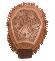 Пуходерка перчатка для груминга 23х17см