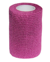 Valta Care Premium бинт самофиксирующийся c горьким вкусом 7,5 см х 450 см, фиолетовый