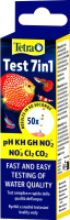 Tetra Test 7в1 50 шт тест семи важнейших параметров воды (pH, KH, GH, NO2-, NO3-, Cl2 и CO2) поштучно