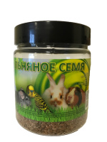 Seven Seeds Льняное семя для всех видов птиц и грызунов, банка 250 г. (250гр)