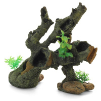 Грот 820KC "Коряга с растениями", 303*145*284мм Триол