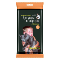 Teddy Pets Салфетки д/шерсти кошек 25шт