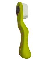 Игрушка для собак "Зубная щетка" из латекса, 17 см Чистый котик (желтый LT2303002)