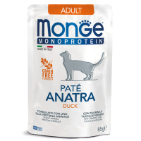Monge Cat Monoprotein Pouch паучи для кошек утка 85г