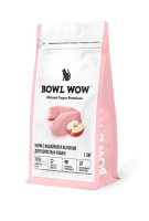 BOWL WOW сухой корм для взрослых кошек с индейкой и яблоком [уценка] (1,5кг)