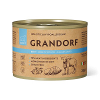 GRANDORF Консервы для собак Паштет из говядины с бататом и цветной капустой 200 г