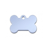 Россия "Адресник" Косточка малая черная. [Жетон арт. 7700-08] (голубая)