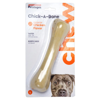 Petstages игрушка для собак Chick-A-Bone косточка с ароматом курицы 18 см большая