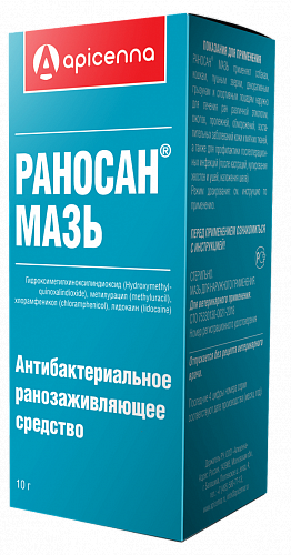 Apicenna Раносан мазь ранозаживляющая, 10 г. (10 гр)