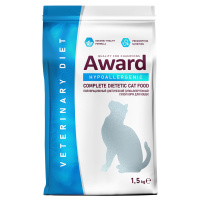 Диетический корм AWARD VETERINARY DIET HYPOALLERGENIC для взрослых кошек при аллергии или пищевой непереносимости (1,5 кг)