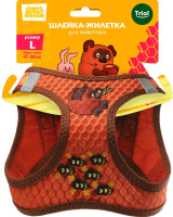 Шлейка-жилетка СОЮЗМУЛЬТФИЛЬМ "Неправильные пчёлы" (S, терракотовая, обхват груди 370-400мм)