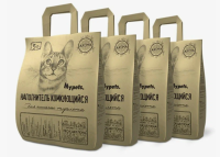 Наполнитель комкующийся для кошачьего туалета Mypets. 4кг