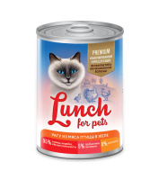Lunch For Pets Консервы для кошек Рагу из мяса птицы в желе 400 г.