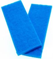 BARBUS SPONGE 045 Синтепон для тонкой очистки Mix [черный, голубой, желтый, зеленый, фиолетовый] BG-001 30*12*2 см, 2 штуки