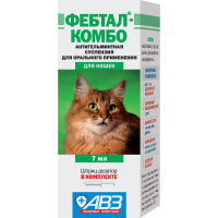 АВЗ Фебтал-Комбо антигельминтная суспензия для орального применения для котят 7мл