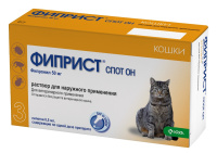 Капли Фиприст Спот ОН для кошек 50 мг, 0,5 мл ПОШТУЧНО KRKA