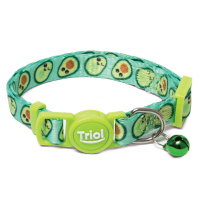 Ошейник нейлоновый для кошек "Авокадо" XS, 10*210-330мм Триол