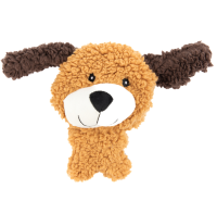 AROMADOG Rescue Игрушка для собак Собачка BIG HEAD 18 см с пищалкой, рыжая