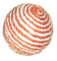 Триол Игрушка Шарик когтеточка для кошек, оранжевый