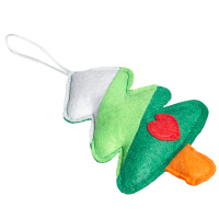 Триол Игрушка NEW YEAR для кошек из фетра "Ёлочка", 110/150 мм. (110/150мм)