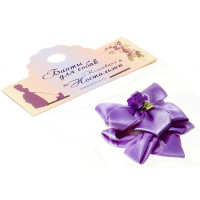 Бантик-цветок [пара], 3 см, "Ностальжи" 18301