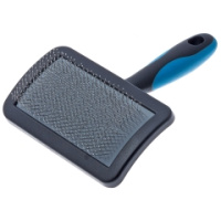 Пуходерка DeLIGHT пластик с каплей средняя 368210М