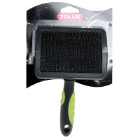 Zolux Щетка-пуходерка пластиковая с гибкими щетинками, размер L