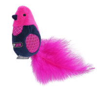 Игрушка для кошек JOYSER Cat Motion Птичка с LED и перьями розовая, 19 см