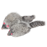 Игрушка M004NG для кошек "Мышь серая", 90-100 мм. [уп.2шт.]
