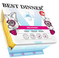 Best Dinner Vet Profi Recovery корм повышенной калорийности при истощении, выздоровлении и послеоперационном восстановлении ламистер 100 гр