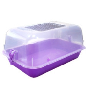 Россия Террариум 15041 малый с пласт.дверкой полупрозрачный 33*24*15 см.