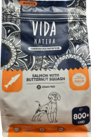VIDA NATIVA сухой корм для взрослых собак миниатюрных и мелких пород из лосося с мускатной тыквой (800 гр)