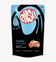 ENSO пауч д/кошек, кусочки в соусе с лососем, 85г