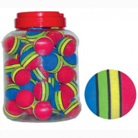 Триол Игрушка Мяч для кошек, радуга темная