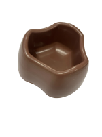 Миска для хомяка 10*10*4,7см [коричневый]