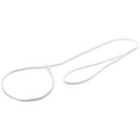 Поводок-затяжка с петлёй [лента-чулок] 5мм*70см [белый] 74-2337