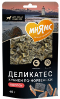Лакомство Мнямс Деликатес "Кубики по-норвежски" для собак 40 г Лакомство Мнямс Деликатес "Кубики по-норвежски" для собак 40 г