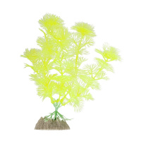 GLOFISH Растение пластиковое GLOFISH, флуоресцентное желтое 15,24 см.
