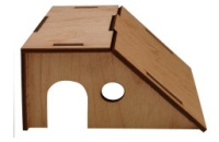 Г-1 домик д/грыз с наклонной стеной [фанера]