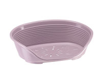 Лежак для собак SIESTA DELUXE 8, пластиковый, светло-серый