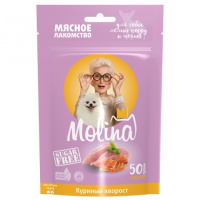 Molina Лакомство для собак мелких пород Куриный хворост, 50 г.