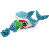 Игрушка для собак Акула с рыбой на веревке 51см, серия CATCH & FETCH, GiGwi