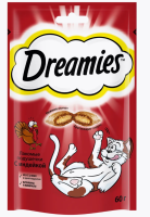 Dreamies лакомые подушечки с индейкой (60 гр.)