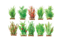 BARBUS 073 Композиция из пластиковых растений на основе гальки 30 см. в ассортименте Plant 073