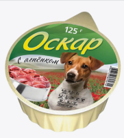 Оскар консервы мясные для собак с Ягненком 125г