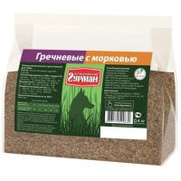 Четвероногий Гурман Каша Гречневая с овощами,пакет 400гр.